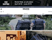 Tablet Screenshot of johnpetersnewyork.com